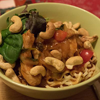 Sötsur wok med fläskytterfilé